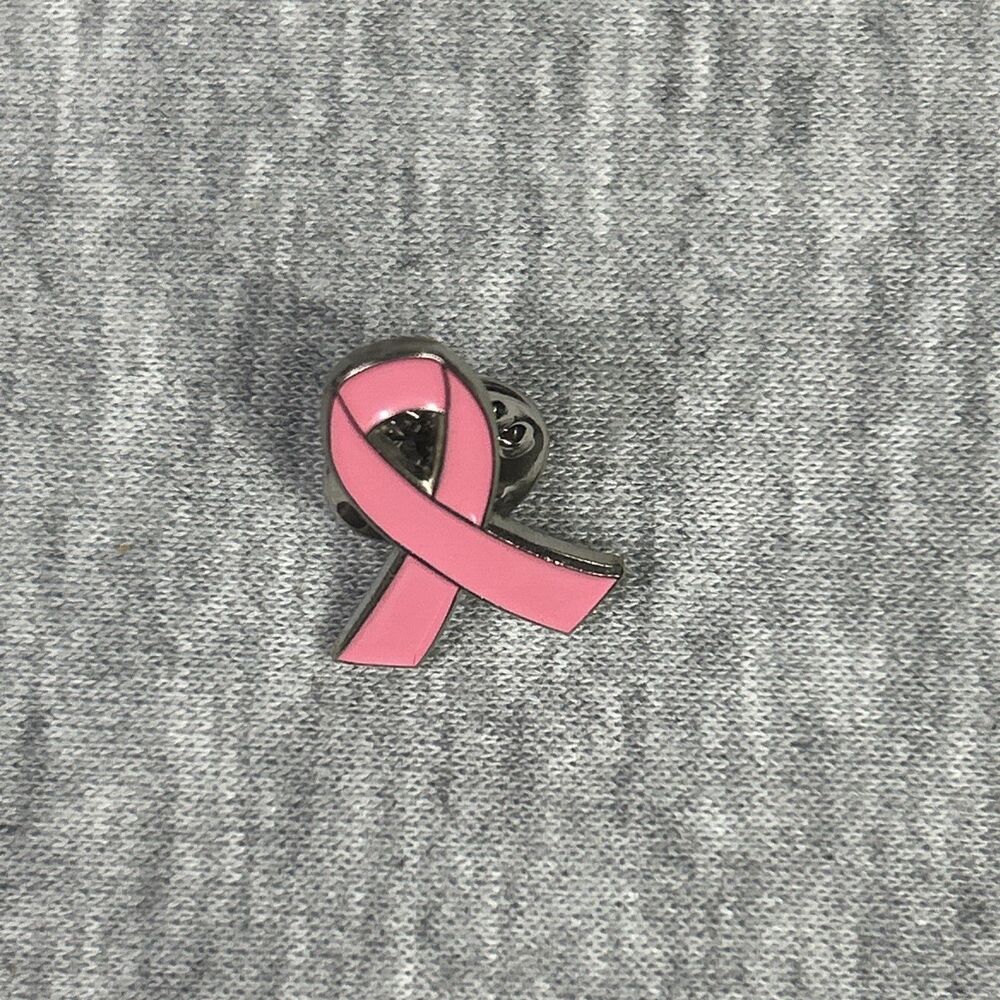 10 COUNT Pink Ribbon 3/5” Lapel Pins - Breast Cancer Awareness - Metal W/ Enamel - Picture 5 of 16